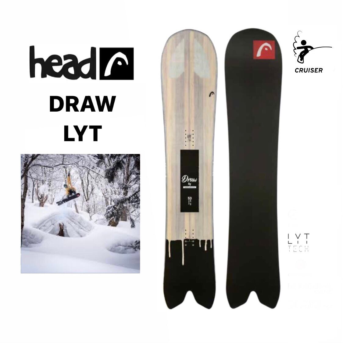 22-23 HEAD DRAW LYT スノーボード ヘッド カービング 地形 ...