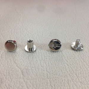 組みネジ（頭9mm、足6mm、軸4.5mm）【ニッケル(2個入り）】JKN-3