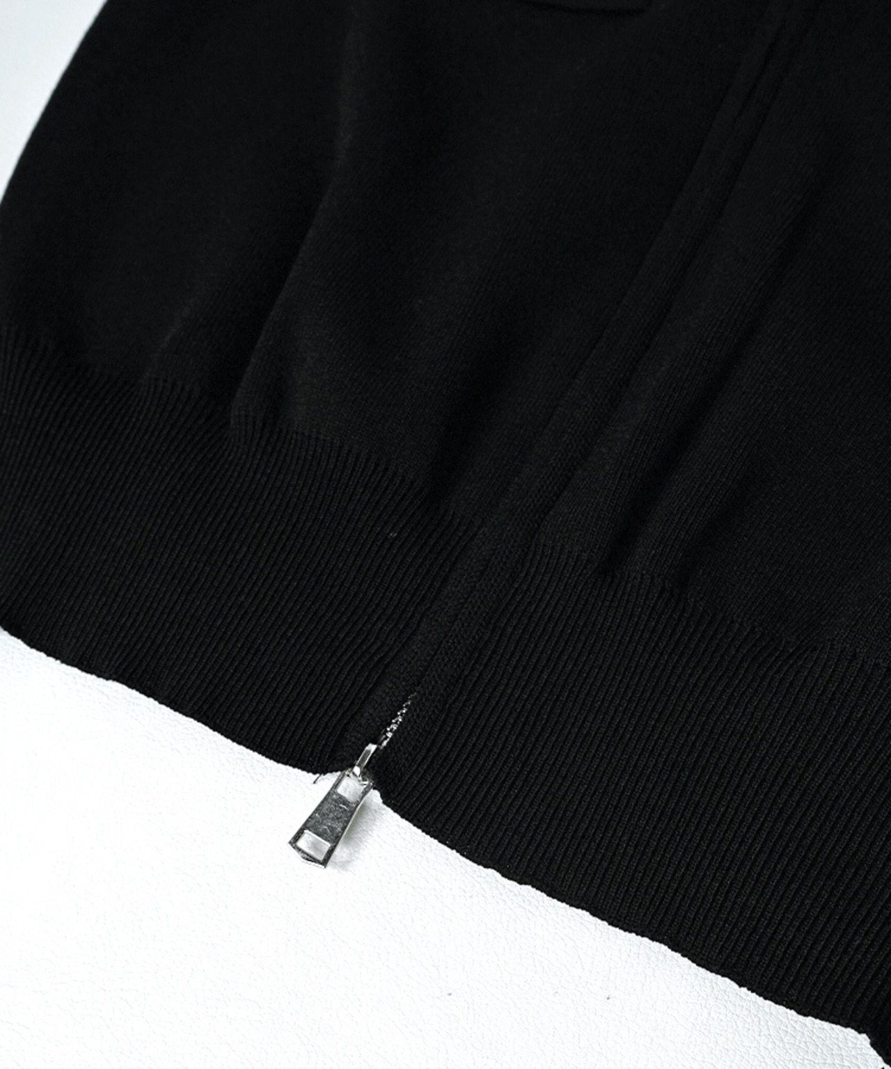 ジップアップポロニットTOPS (IVORY)　CQ-49027