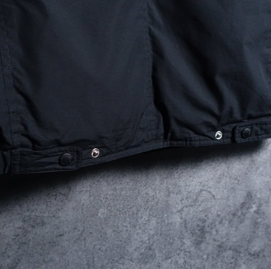 90s “ ST JOHN'S BAY” Black High Neck Nylon Down Vest | 古着屋 FORCE