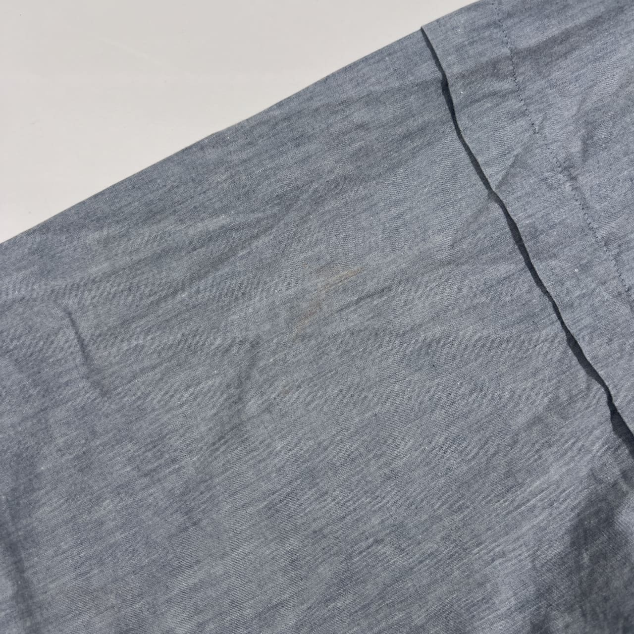 Papas パパス バンドカラー ロングシャツ ワンピース M /グレー 系