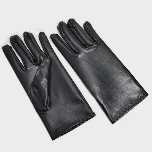 Smooth faux leather gloves【2color】 C1310