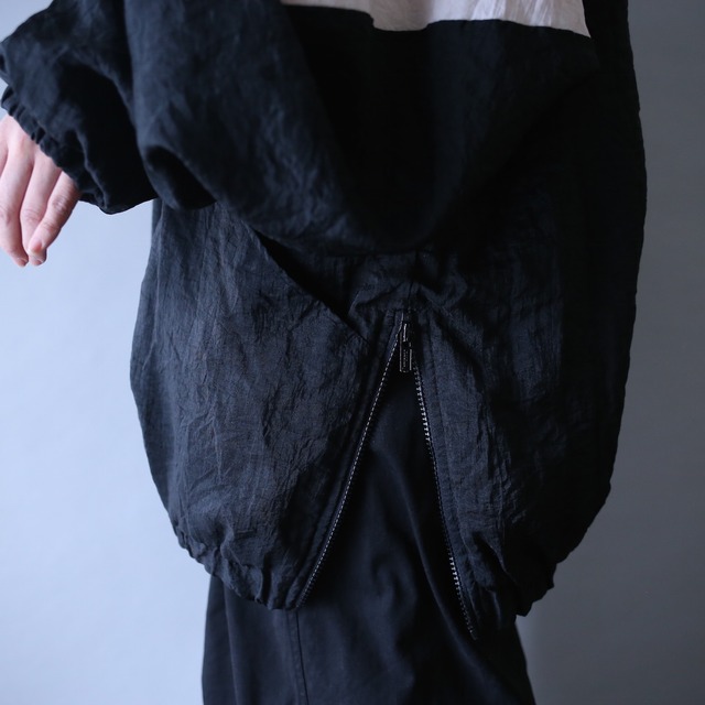 "STARTER " 3-tone good coloring over silhouette anorak parka