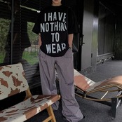 アルファベットプリントTシャツ A4023