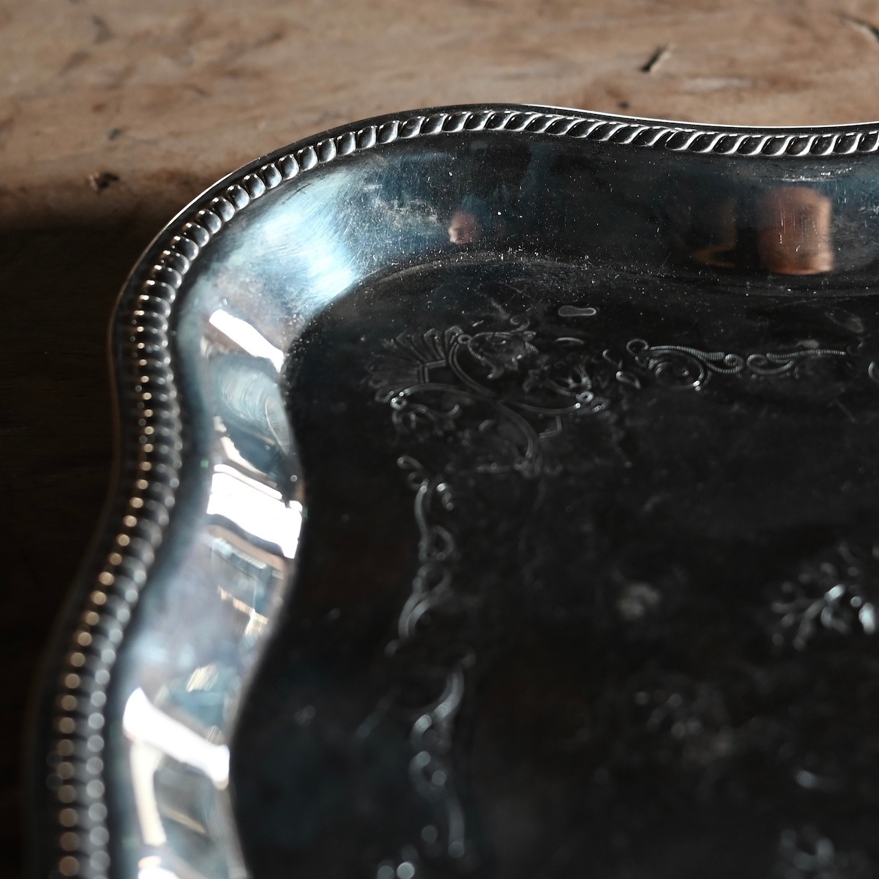 Tray / トレイ〈 シルバー・プレート・トレー・カフェ・店舗什器・アンティーク・ヴィンテージ 〉113641