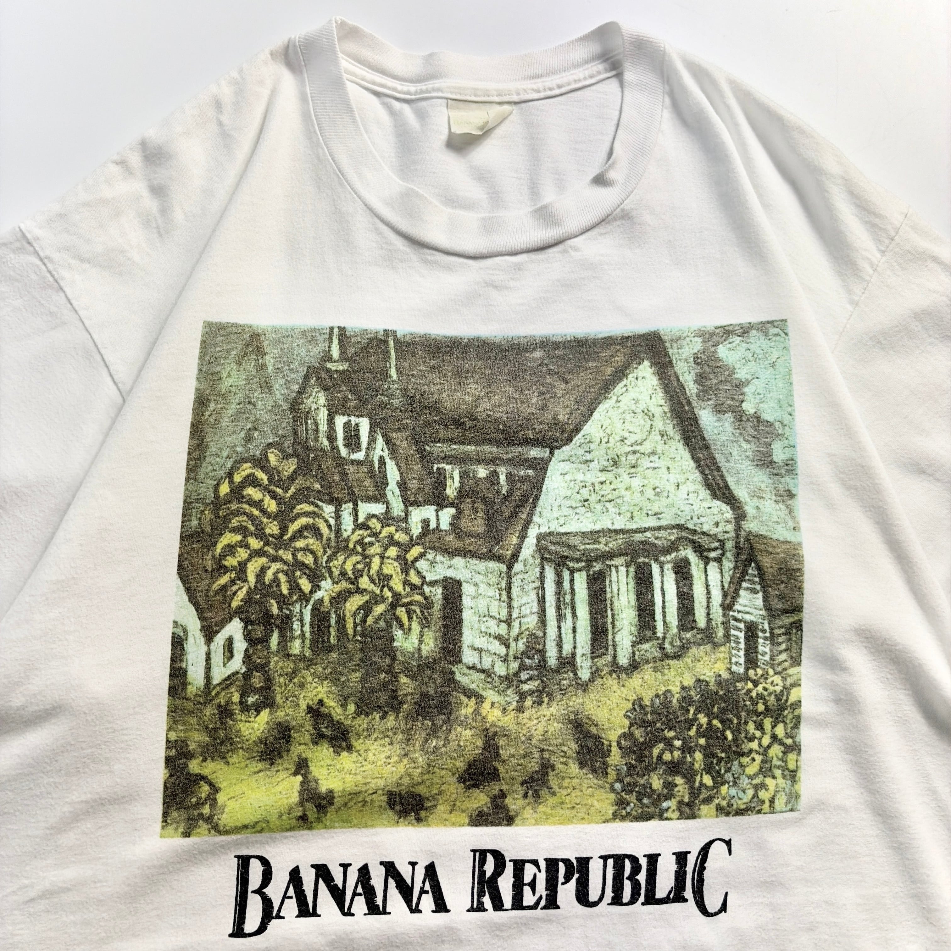 90s Banana Republic Art Print Graphic T-Shirt