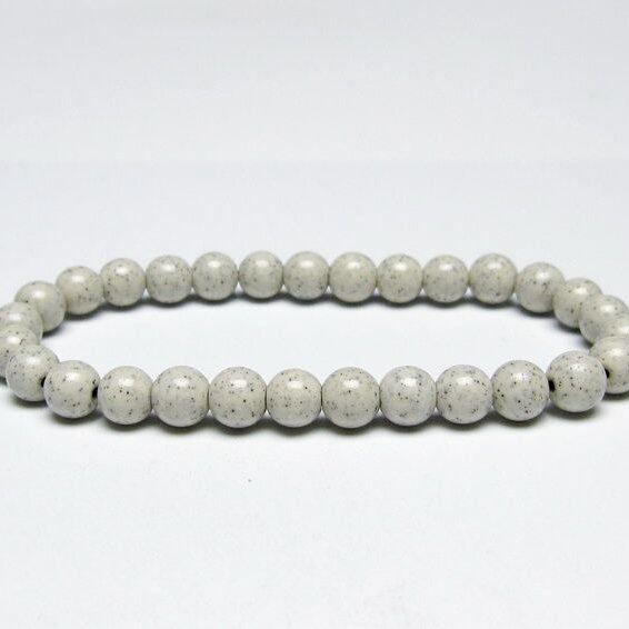 北投石 ブレスレット 6mm 一点物 メール便可 111-50340