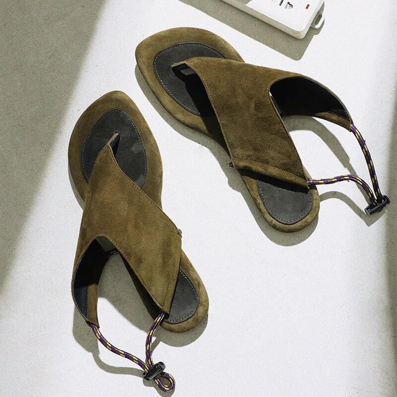 retro toe clip flip flop shoes W00101