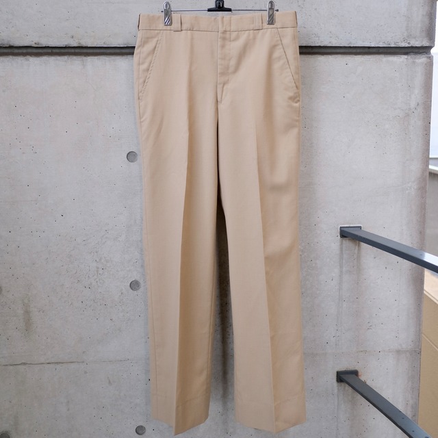 Beige Straight Trousers