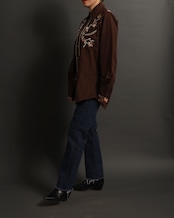 1970's Montgomery Ward / Embroidery Cowboy Shirt