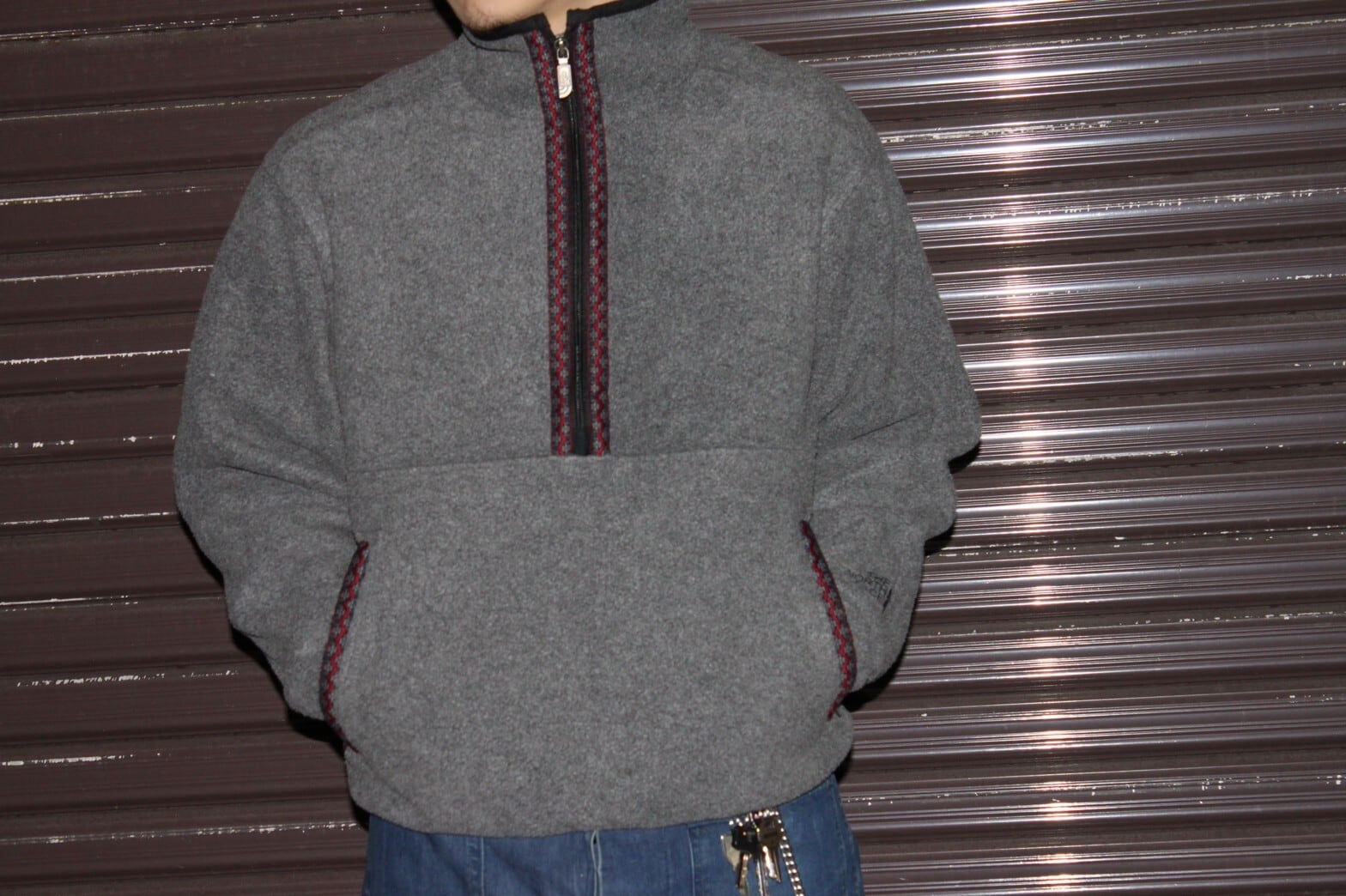 THE NORTH FACE Half Zip Fleece Tyrolean Tape USA製