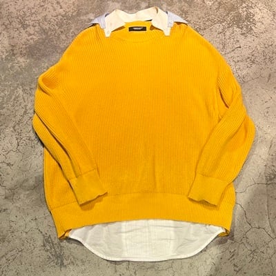 UNDERCOVER アンダーカバー 19SS シャツ ミックスニット SIZE1【表参道