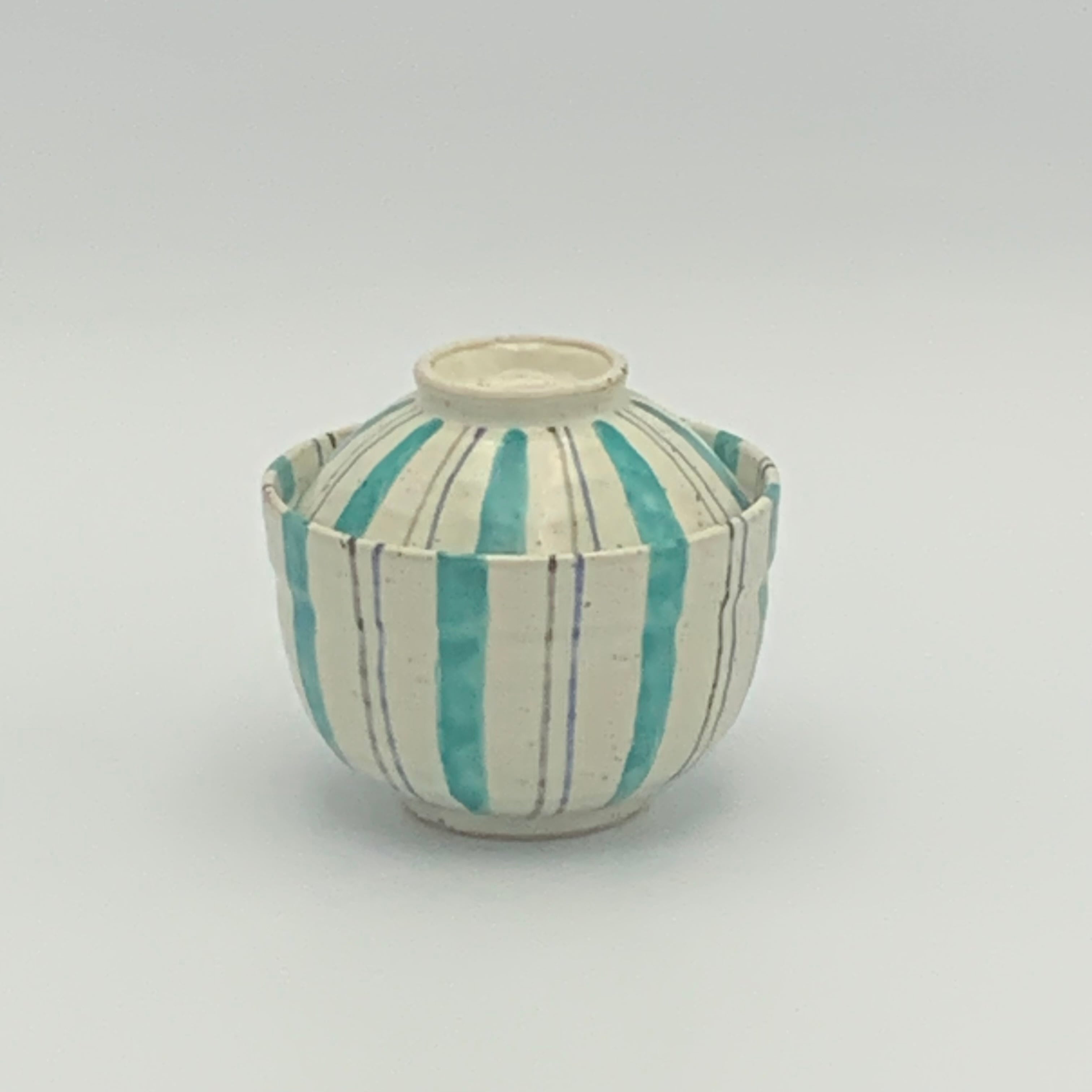 アウトレット品 有田焼 グリーン十草 小蓋物 | 有田焼ショップ まる