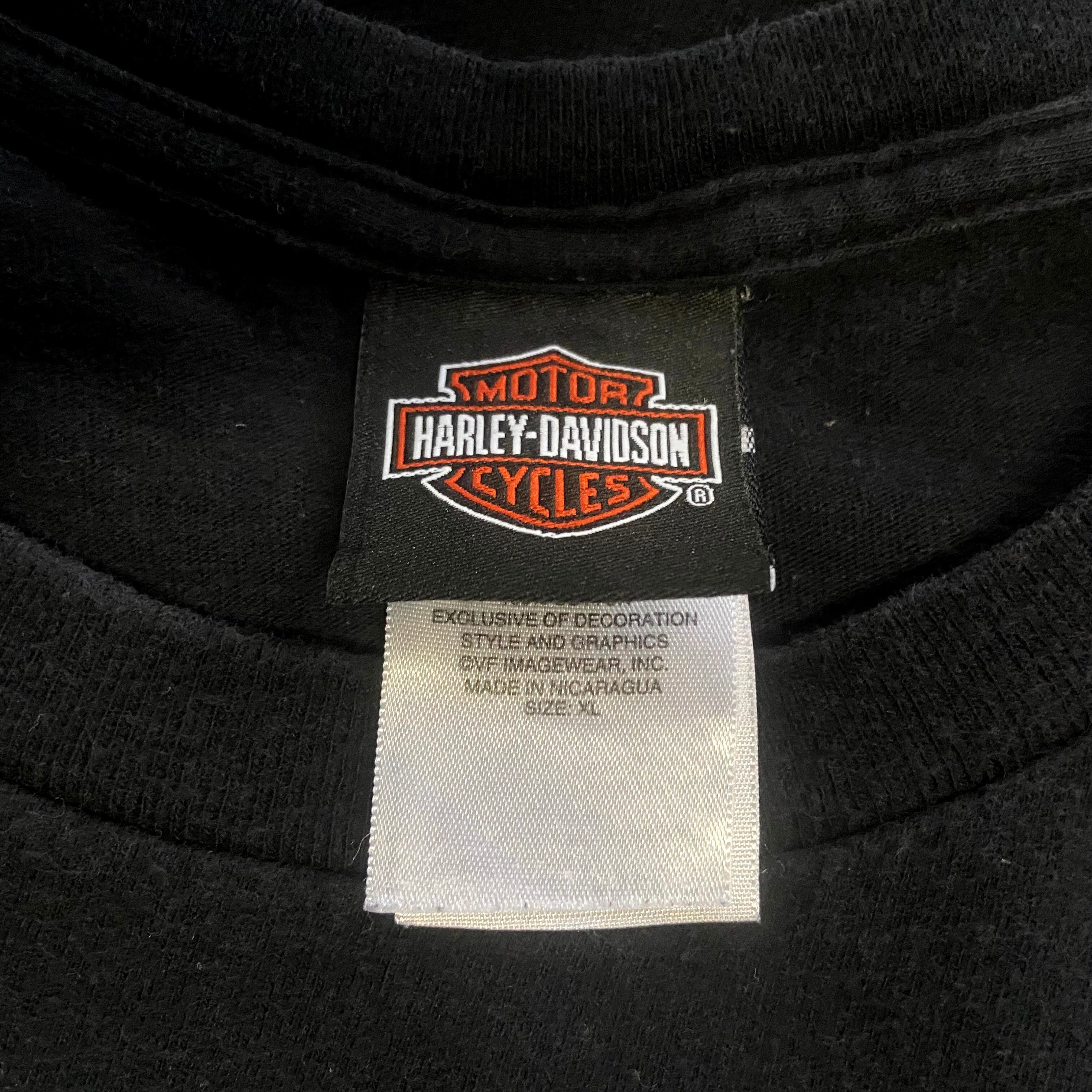 Harley-Davidson ハーレーダビッドソン フロントロゴ バックプリント T