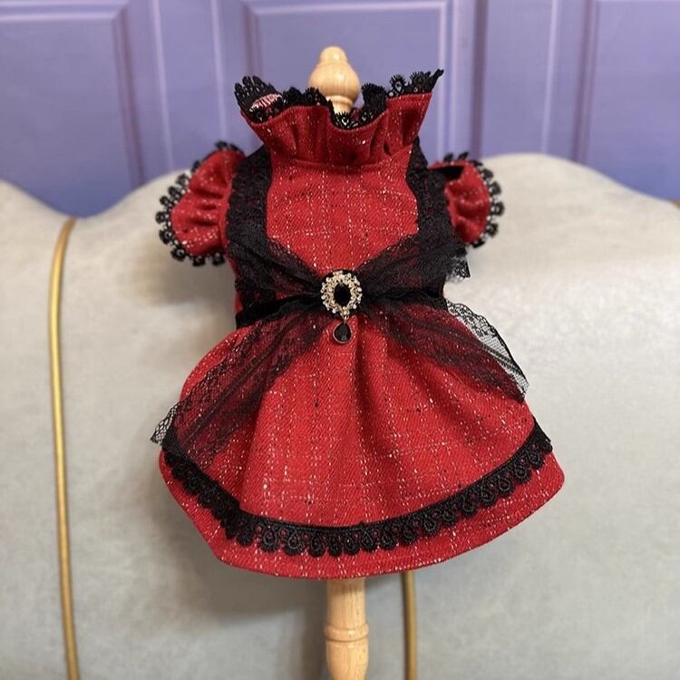 大型犬もOK 2色!クリスマスカラーのコート