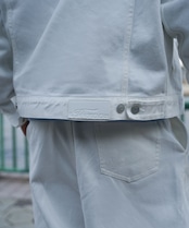 【#Re:room】 WHITE DENIM BIG JACKET［REJ121］