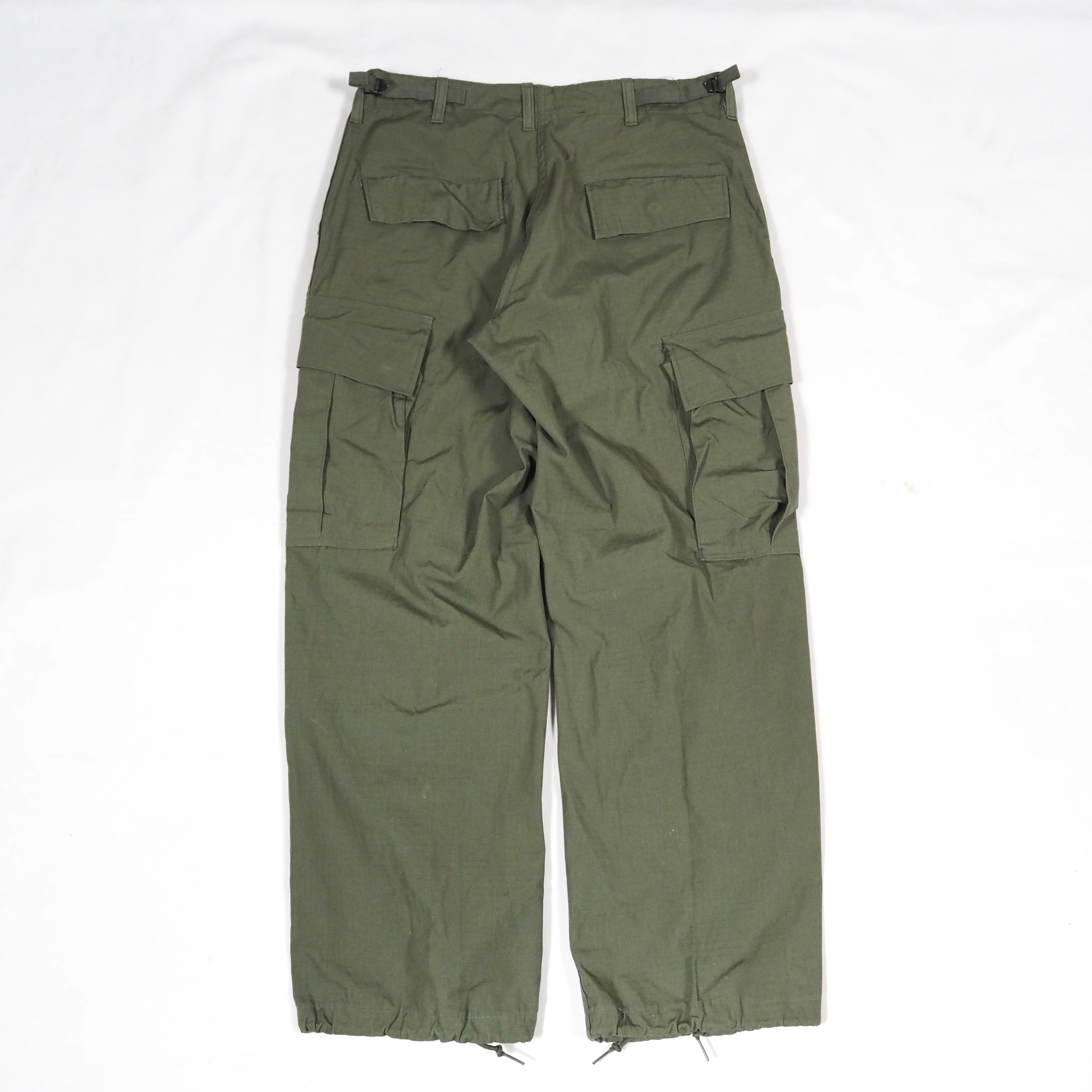Mint】60's U.S.ARMY Rip stop poplin Jungle fatigue pants Small