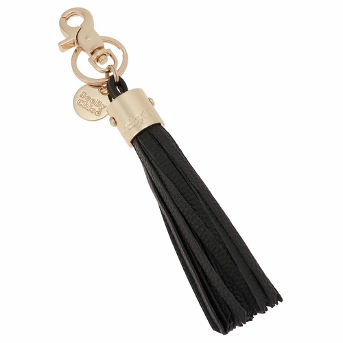 シーバイクロエ SEE BY CHLOE CHS18SK256349 001 ビッキー タッセル キーリング キーホルダー バッグチャーム ブラック レディース VICKI KEY RING