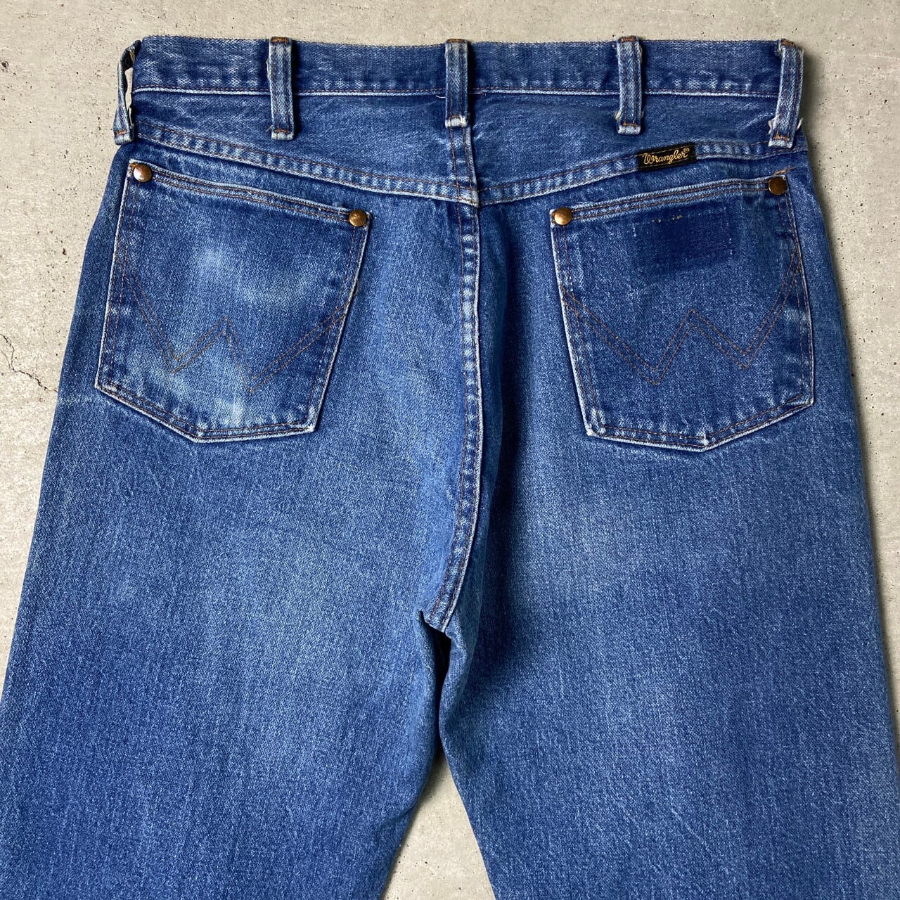 80年代 USA製 Wrangler ラングラー 13MWZ ストレート デニムパンツ W33 
