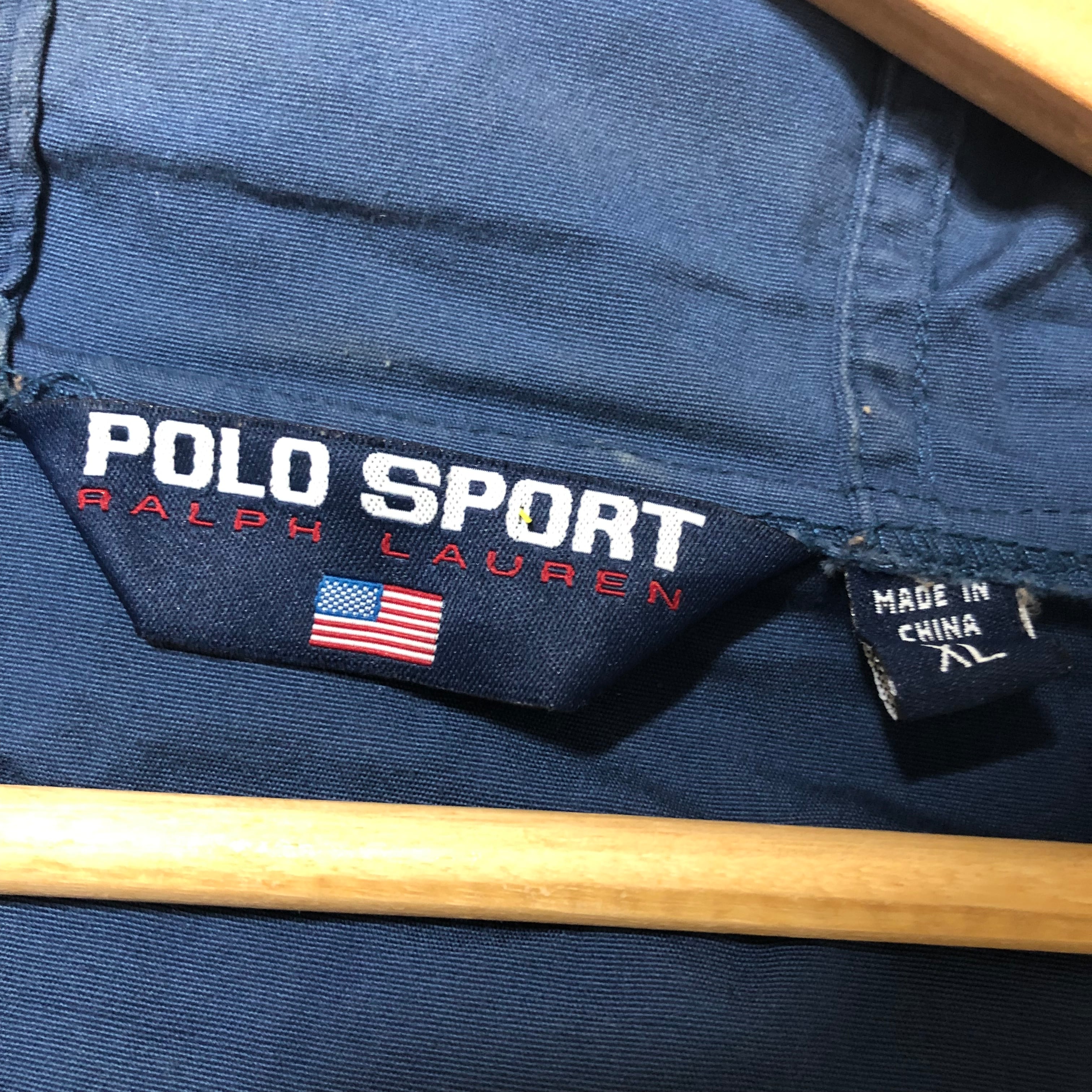 POLO SPORT ポロスポーツ 90's アノラックパーカー ジャケット コート XL ネイビー
