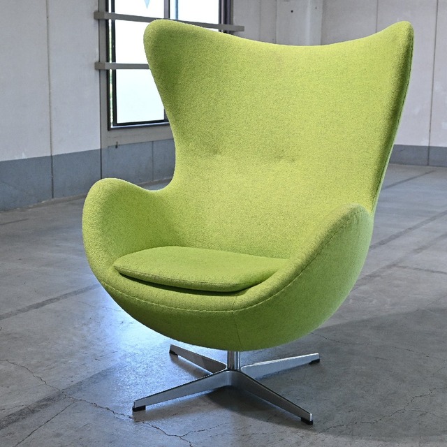 名作 アルネ・ヤコブセン「エッグチェア/Egg Chair」1人掛けソファ ラウンジ シングル 椅子 リプロダクト【中古家具/中古インテリア/USED家具ユーズド家具/リサイクル】