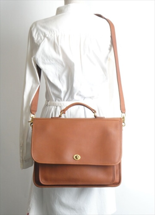 USA製 COACH オールドコーチ 2way ショルダーバッグ ハンドバッグ 本革 レザー ブラウン 茶色 メンズ レディース ifg2072