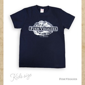 FISH VEGGIES　キッズTシャツ（ネイビー）