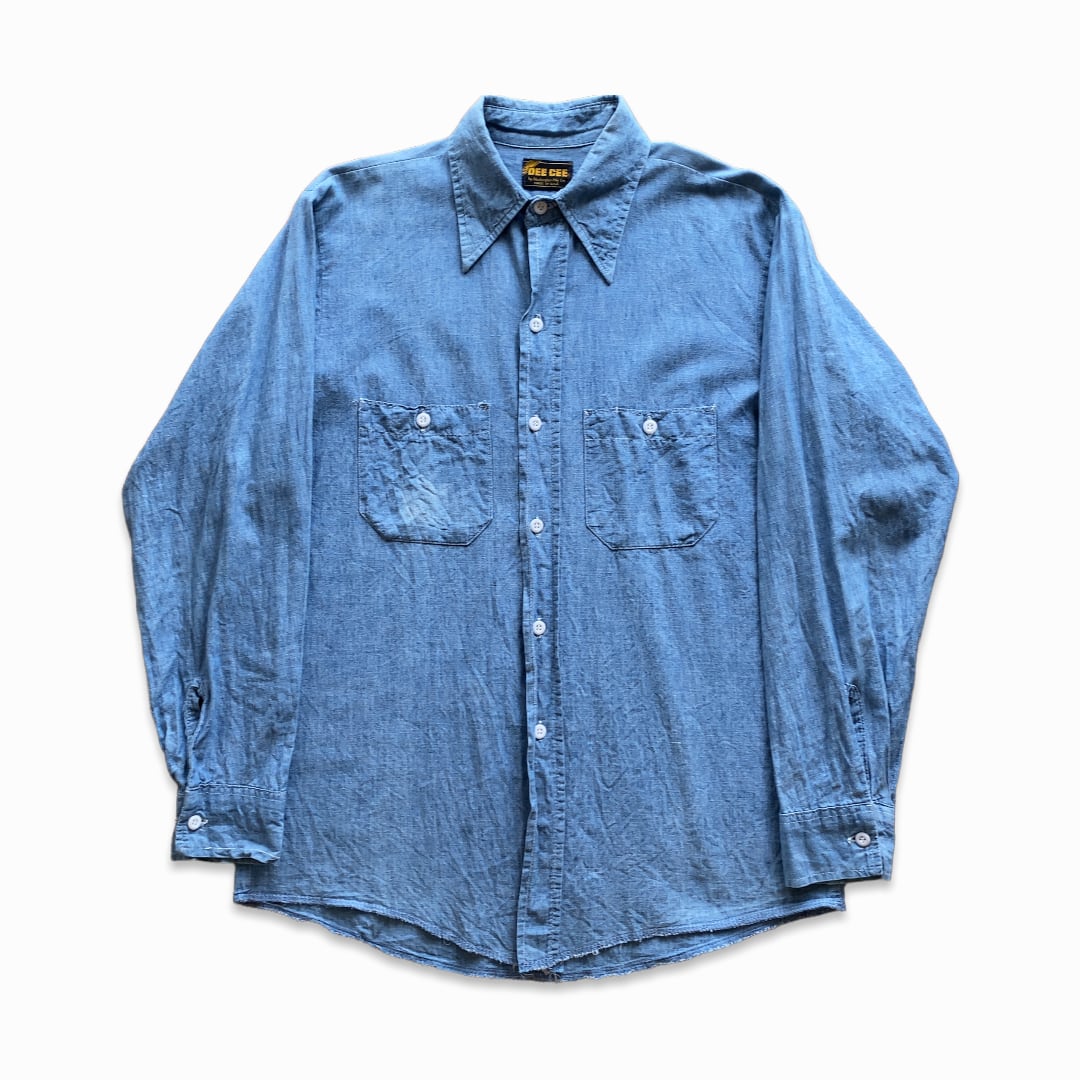 DEE CEE / 70's Vintage Chambray Work Shirt / Made in USA ...