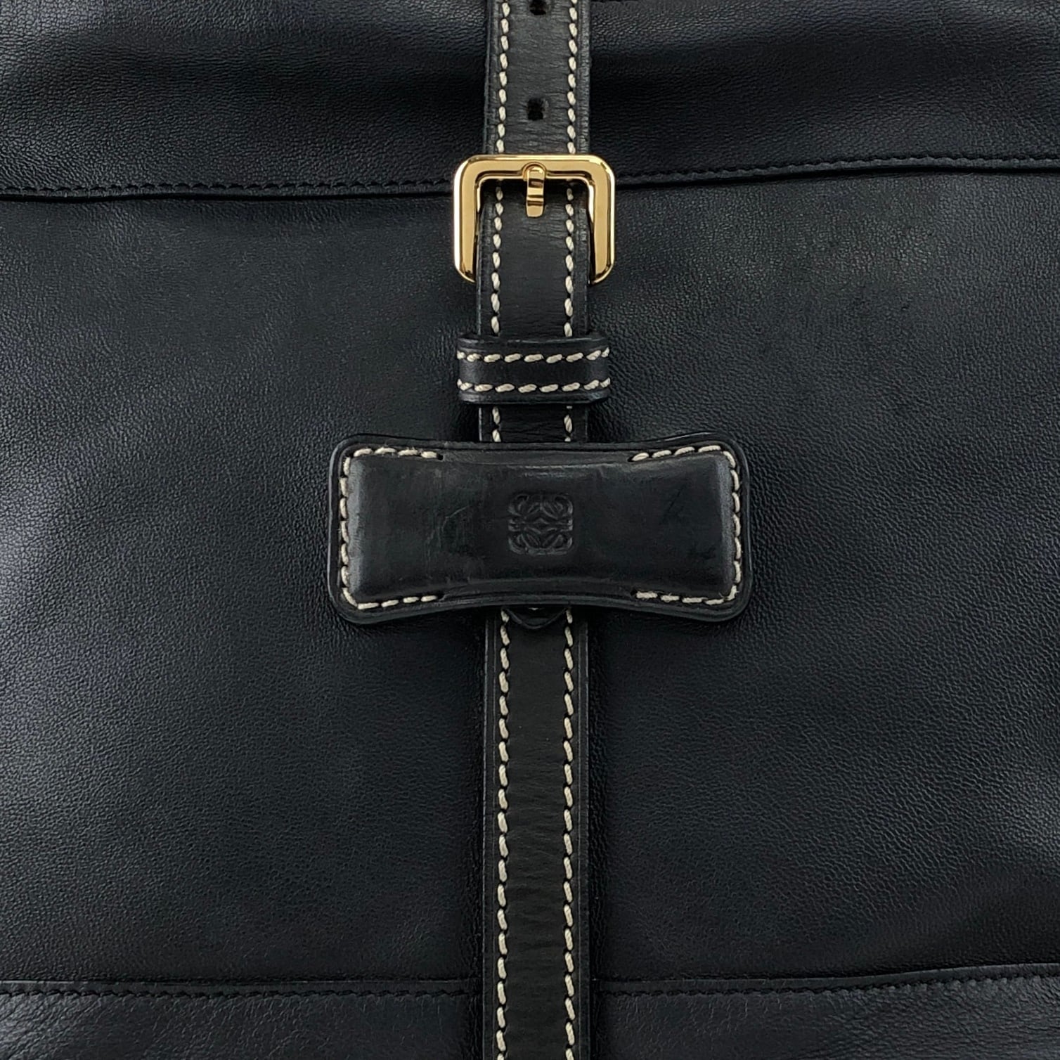 LOEWE ロエベ ショルダーバッグ ブラック フロントバックル 2way