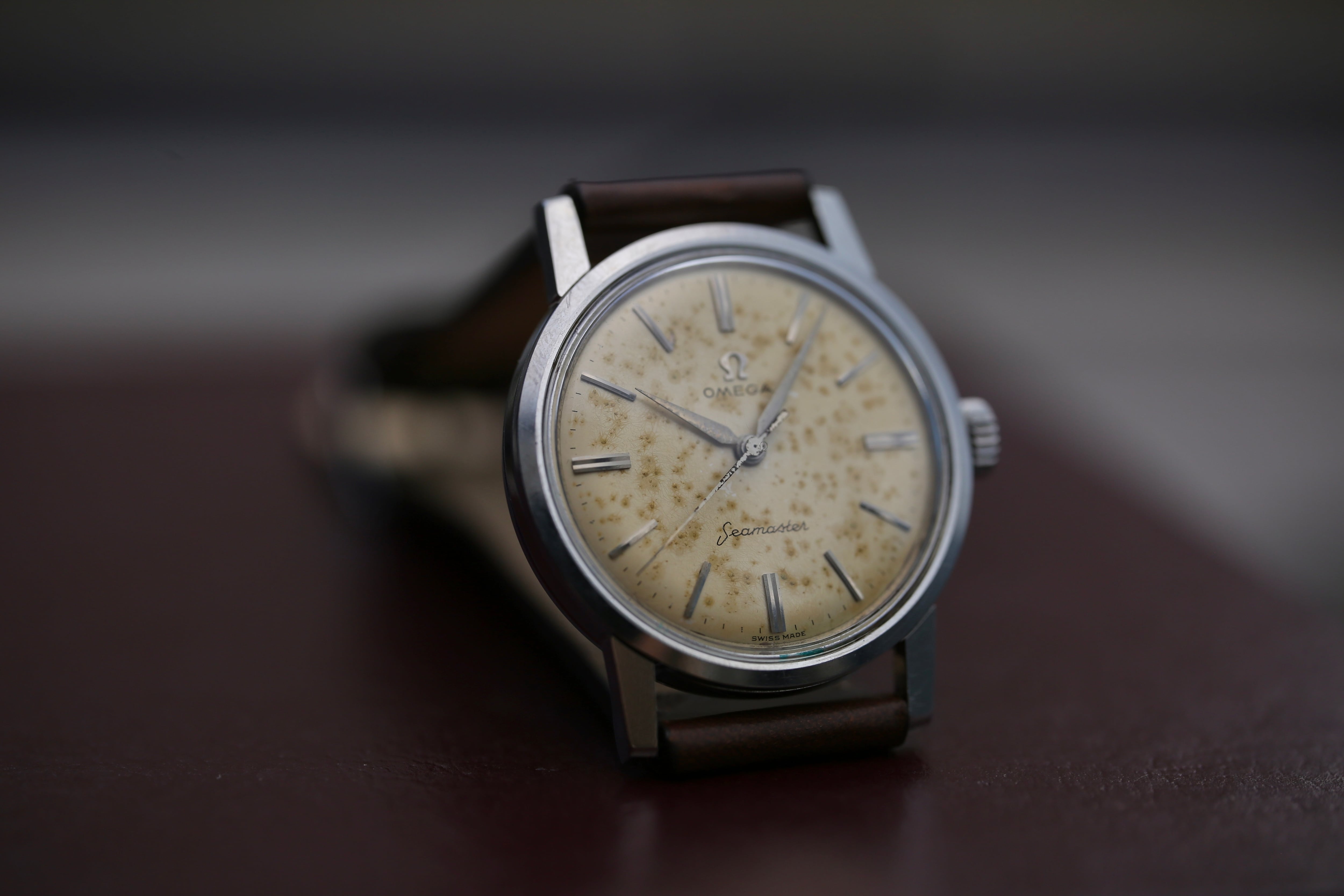 OMEGA】 1958年製 オメガ シーマスター ”ブラウンエイジング” バー