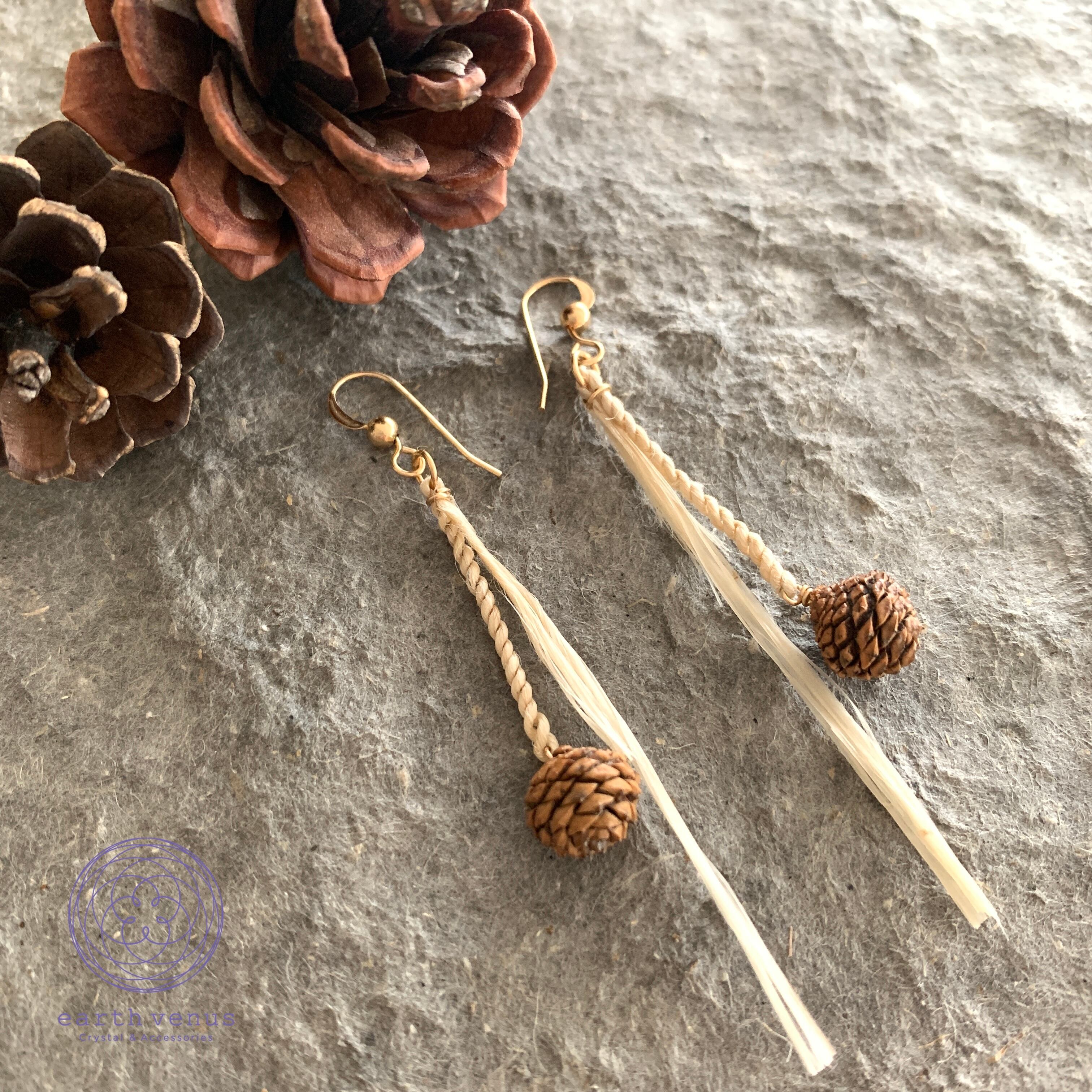 ピアス【精麻・松ぼっくり】14kgf | earth venus