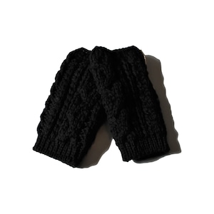 Mittens with Suede-Black〖Highland2000〗ハイランド ミトン
