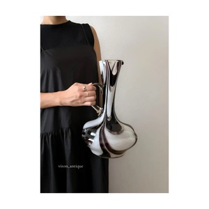 Italian vintage vase /　アンフォラのオパリンガラスベース　h31cm