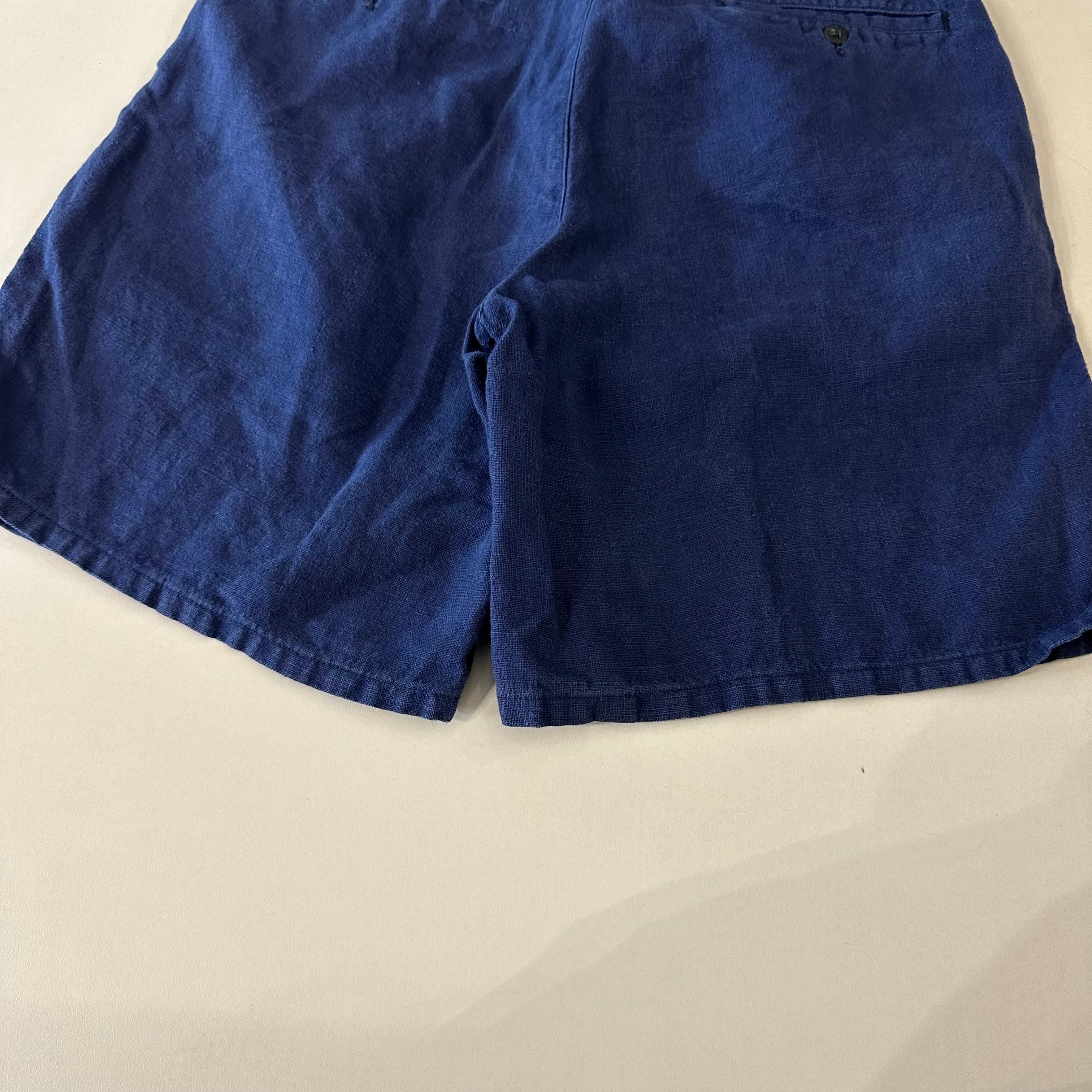 90s RALPH LAUREN LINEN SHORTS | BerBerJin Yuhodo