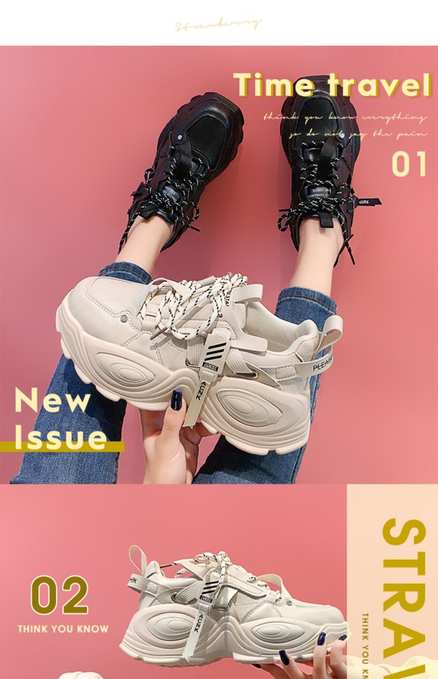 レディースレッドカジュアル 靴 シューズ レース スニーカー レースアップ フェイクシューズ26159597429