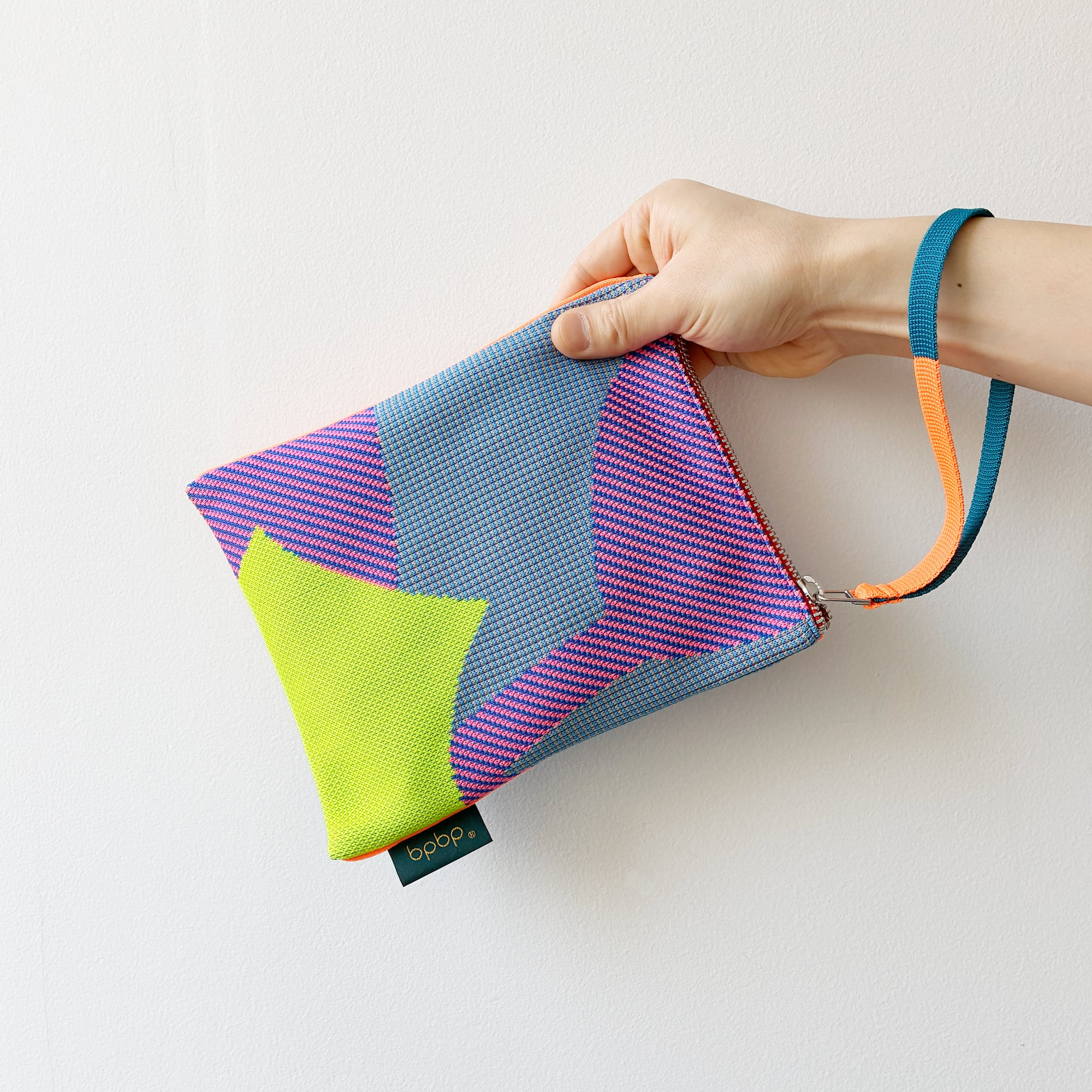 MASARU SUZUKI】鈴木マサル PIPING HAND STRAP KNIT BAG PAPER LEAF