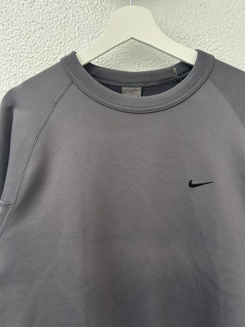 00s NIKE small swoosh mesh sweatshirt