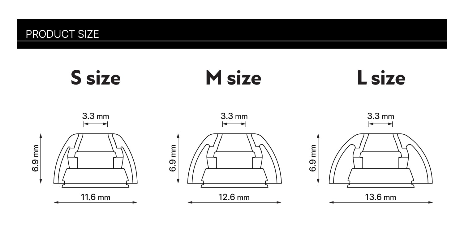 Apple AirPods Pro2（別売イヤーチップnuon voice+付） AirPods Pro用イヤーピース nuon VOICE+ ｜ LEPIC ルピーク