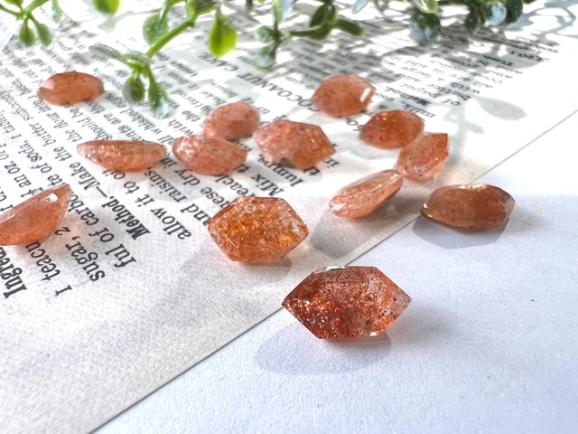 オレンジサンストーン　約1.45ct　[C13‐9]