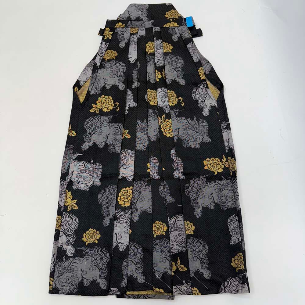 袴 行灯袴 男袴 紐下丈95cm 男性用袴 3Lサイズ 成人式袴 黒 中古 4665