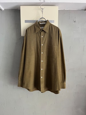 pleated sleeve dress shirt