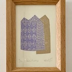竹﨑勝代「sanctuary」TAKEZAKI Katsuyo /woodcut print with frame thumbnail 2