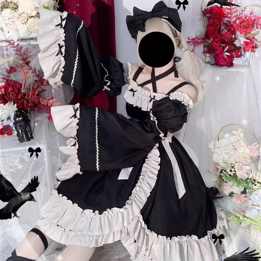 中華ロリータ 姫袖 トランペットスリーブ ゴシック風 | ロリータ