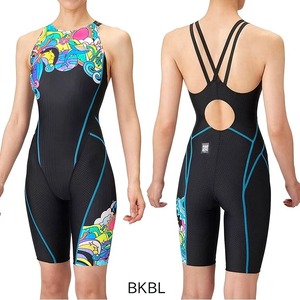 アリーナ競泳水着[レディース]AS5SRC55Lレーシングワンピーススパッツ【WA承認】オープンバック・ハーフレッグ