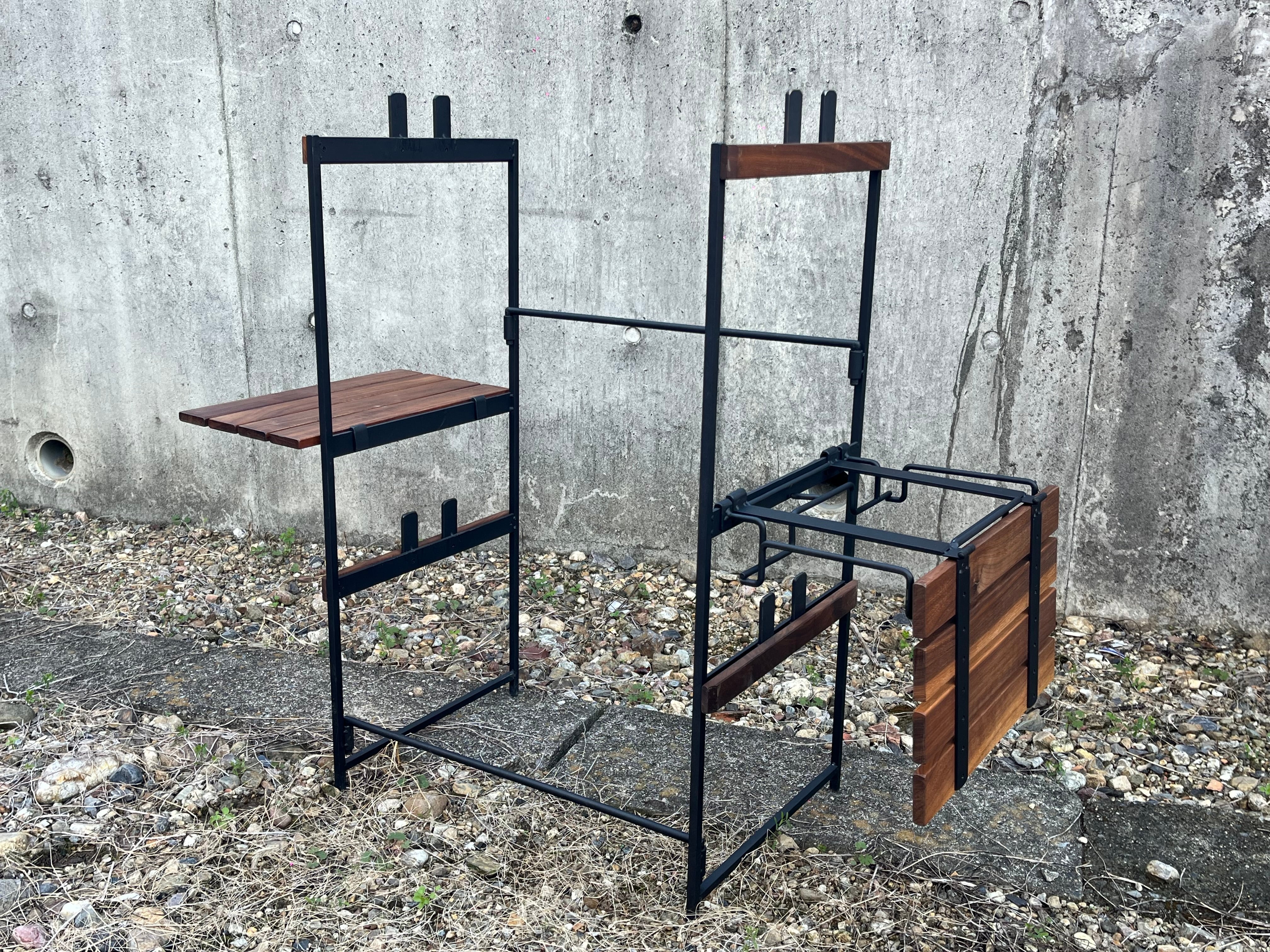 H&O シェルコンラック　初期　ガビングスタンドとテーブル付属 エイチアンドオー H&O（エイチアンドオー）シェルコンラック25 ウォルナット サイド