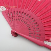 フラメンコ 小物 アバニコ ピンク系 Abanico Español レース 扇子 せんす 白 小道具 ダンス小物 鮮やか 華やか 練習 レッスン ステージ イベント フラメンコ小物 ホワイト系