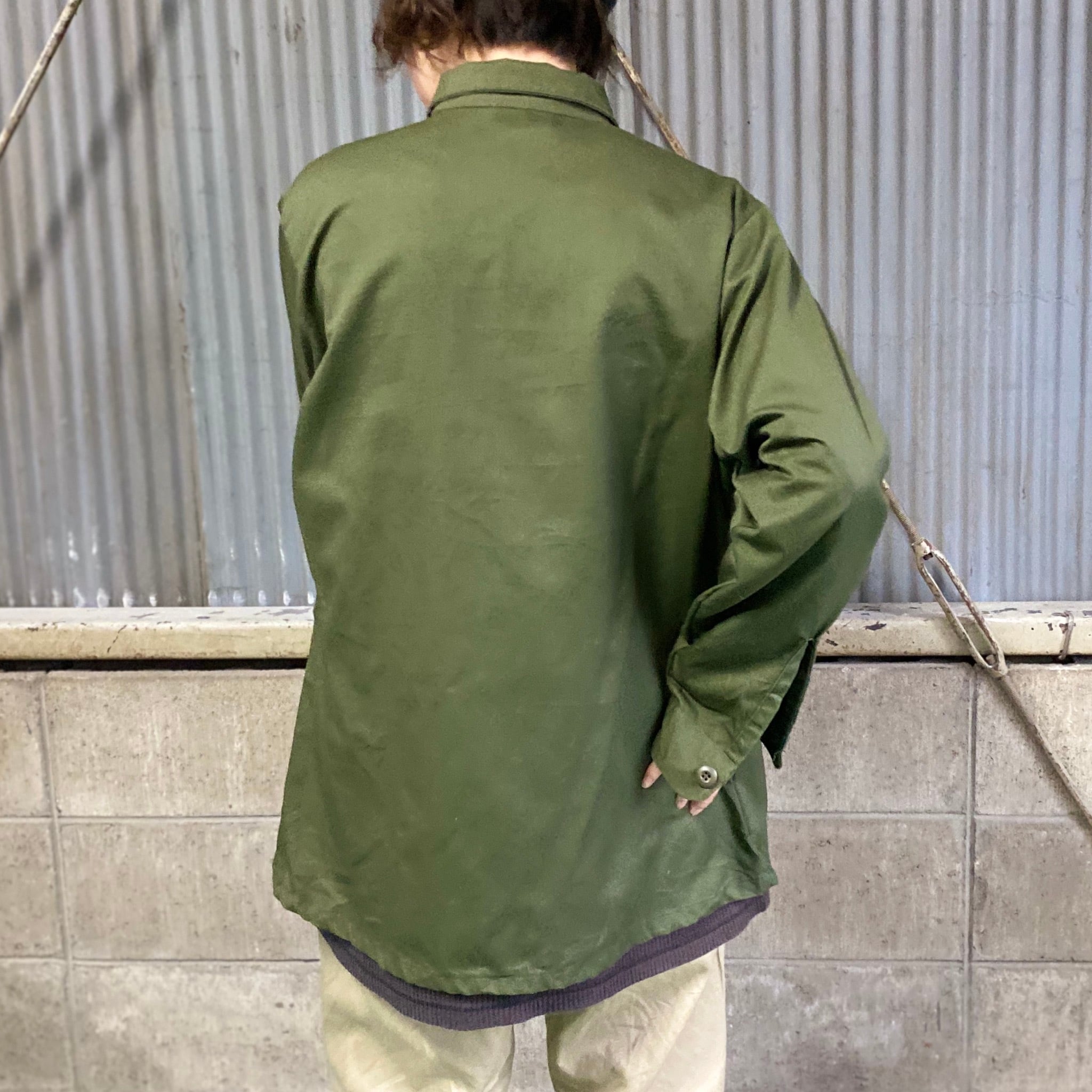 00年納品 米軍実品 ユーティリティシャツ ミリタリーシャツ メンズM