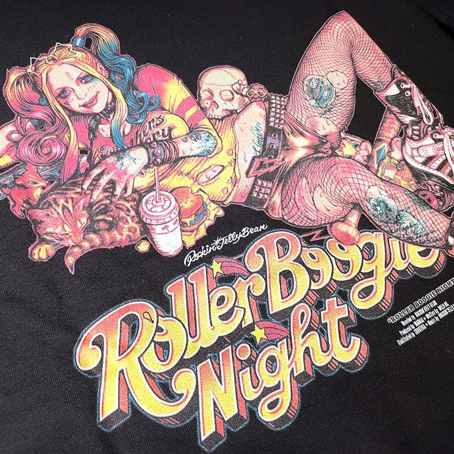 EROSTIKA】エロスティカ/ “Roller Boogie Nights” T-shirt （BLACK