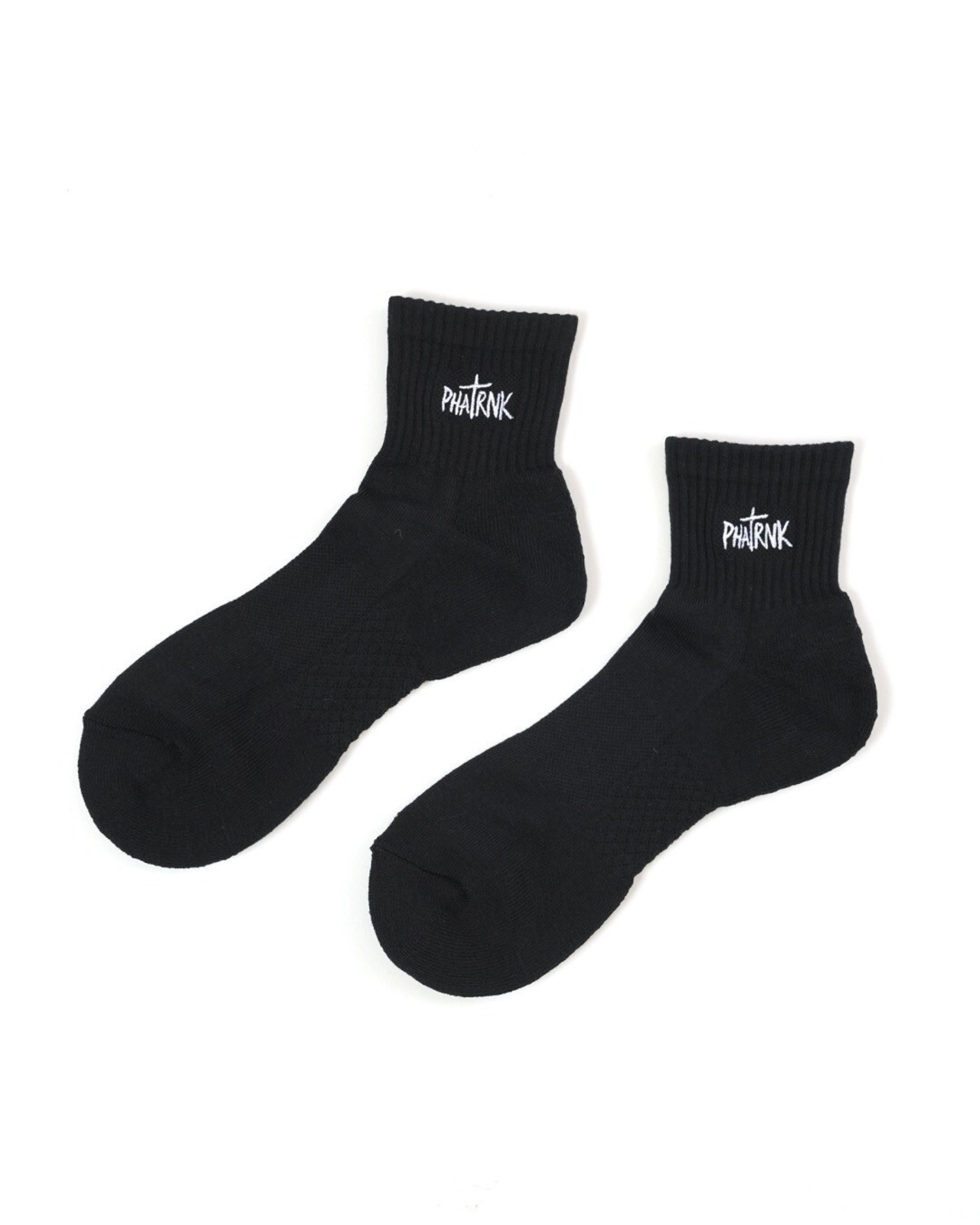 BASIC LOGO EMBROIDERED SHORT SOCKS