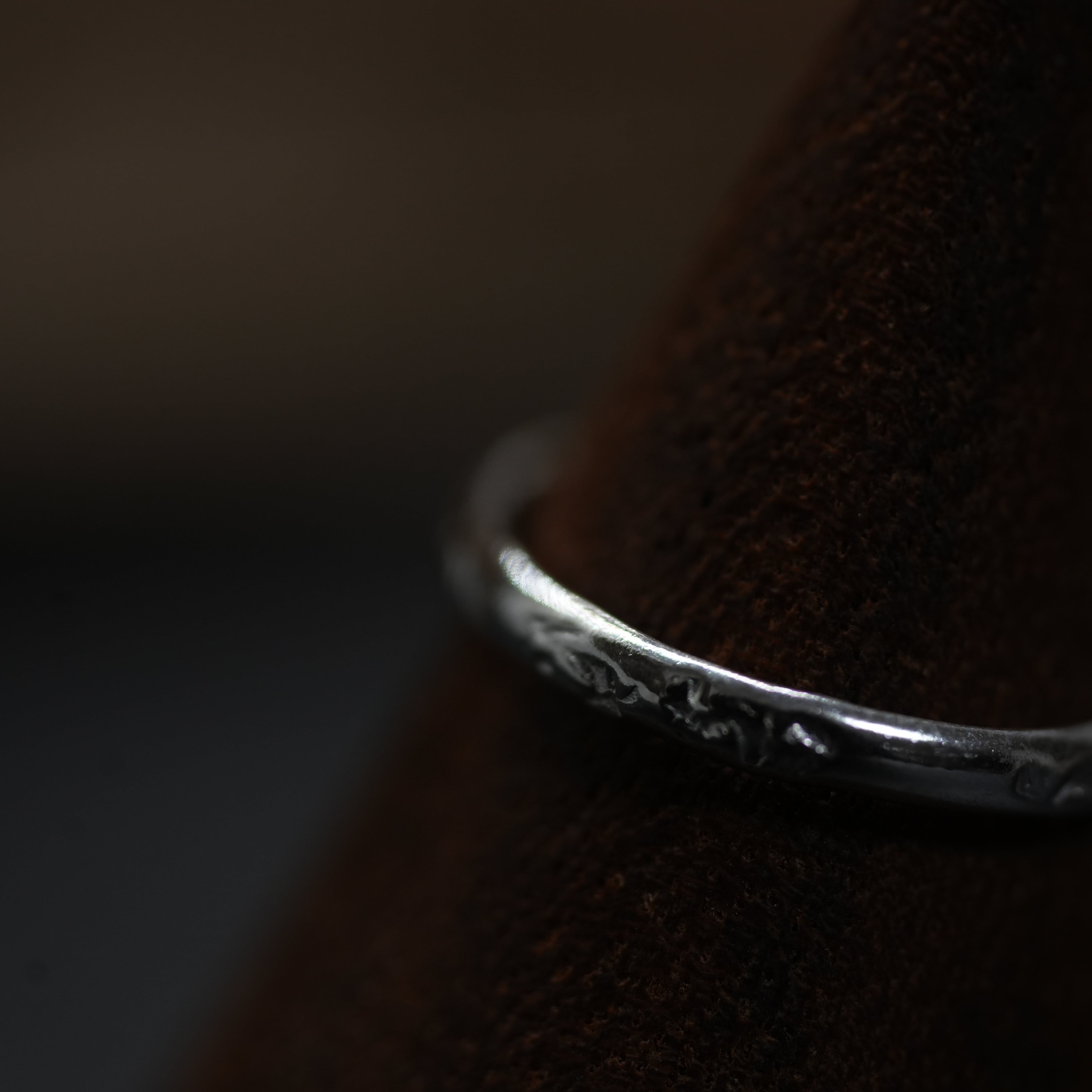 シルバーシンプルテクスチャーリング | nanatsu2017y